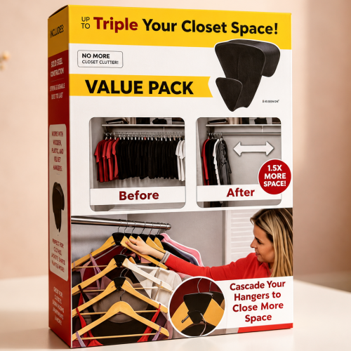 Ganchos organizadores de closet para perchas